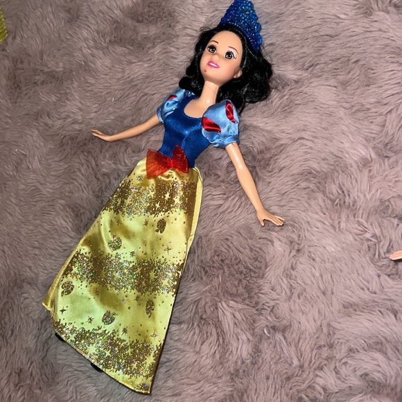 Disney Other - Disney Princess Snow White Barbie Doll red blue yellow outfit dress crown shoes‌